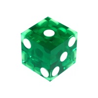 Dados de Plástico Transparentes de 19 mm, Cuadrados, con Esquinas Redondeadas, Tipo Pixel, con Tubo