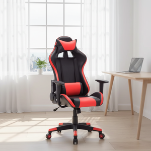 Silla de Juego Giratoria Ejecutiva de Cuero Sintético de Alta Calidad, Profesional y Cómoda, para Club de Juegos 5723A, Sillas de Juego 57 - Product Image 1