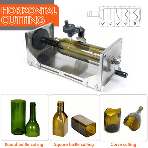 Cortador de Botellas de Vidrio Ajustable de 105-325 mm para Vino, Cerveza y Licores, 360 °   Cuchilla giratoria y mango de fácil agarre para manualidades y proyectos del hogar - Product Image 5