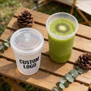 220ml Disposable Juice <b>Plastic</b> <b>Cups</b> PP Single Wall Frosted 90mm Diameter Soda Cola <b>Cups</b> - Product Image 3