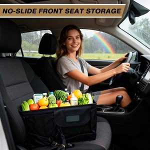 Organizador de Almacenamiento Plegable para Auto, <span class=keywords><strong>Bolsa</strong></span> Organizadora Multicompartimentos para Camioneta y Accesorios de Auto con Correas Ajustables - Product Image 6