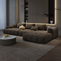 Canapé d'angle en forme de L, canapé modulaire moderne haut de gamme, canapé-lit, meubles de salon