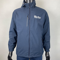 Personalisierte Bestickte Logo Polyester Wasserdichte Softshell Vollreißverschluss-Jacke Team Corporate Uniform Damen Softshelljacke Herren