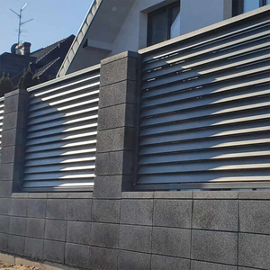 Wholesale Louvered Aluminum Alloy Guardrail Protective Fence <strong>Railing</strong> for Garden <strong>Balcony</strong> Courtyard Villa Residential Area Wall - Product Image 2