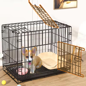 Heavy Duty Pet <strong>Cage</strong> <strong>Collapsible</strong> Dog Cat Rabbit Puppy Folding Crate for Small Dogs - Product Image 5