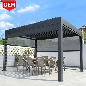 Pergola de luxe en aluminium Bioclimatique, arbre de jardin, Pergola en aluminium, pergolo de toit OEM - Product Image 5