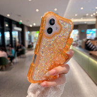 BEAUTYLINE Coque de téléphone portable 3 en 1 avec paillettes, antichoc, étui fantaisie pour tous les téléphones, pour iPhone 11 12 13 14 15 16 17