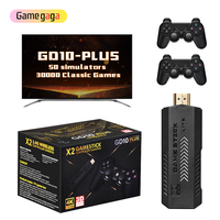 Consola de Videojuegos Retro Gamegaga X2 Plus Game Stick GD10 Plus, Caja de Empaque, 64GB, 30000 Videojuegos, Batería AAA, Gamepad 2.4G