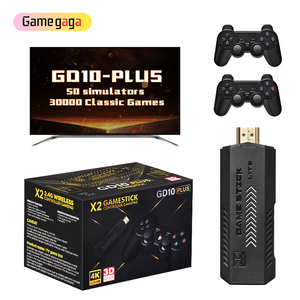 YE X2 cộng với trò chơi thanh GD10 cộng với nâng cấp chất lượng cao thẻ TF Đóng gói hộp 64GB 30000 <span class=keywords><strong>Video</strong></span> Trò chơi giao diện điều khiển AAA pin 2.4G Gamepad - Product Image 4