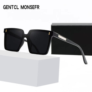 GENTCL MONSEFR <b>Sunglasses</b> Black PC Frame UV400 Protection Unisex <b>Square</b> Design - Product Image 1