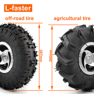 L-faster 2WD 10 pouces <span class=keywords><strong>roue</strong></span> 24V 500W 700W tout-terrain pneu brosse <span class=keywords><strong>moteur</strong></span> télécommande Kit pour chariots électriques à plat vélo - Product Image 3
