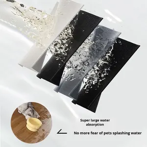 Tapis d'alimentation spécial antidérapant anti-salissures <span class=keywords><strong>pour</strong></span> chat et <span class=keywords><strong>chien</strong></span> Tapis de riz solide <span class=keywords><strong>pour</strong></span> animal de compagnie Porte-bol anti-éclaboussures résistant à l'huile Cage <span class=keywords><strong>pour</strong></span> fournitures <span class=keywords><strong>pour</strong></span> chat - Product Image 4