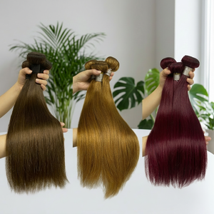 FH Wholesale 16-30inch Double Drawn Human Hair Bundles Color Straight Body Bundles Mink Brazilian Human Hair - Product Image 1