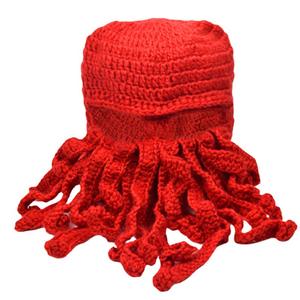 Gorro de punto creativo y divertido con tentáculos de pulpo y barba larga para hombre y mujer, pasamontañas cálido de invierno, disfraz de Halloween, máscara de cosplay - Product Image 6