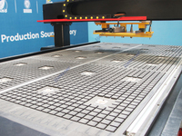 Modèles dédiés 1325-TK Linear ATC CNC Route avec caméra CCD et outil oscillant pour matériaux flexibles