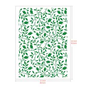 ลายฉลุผนังลายดอกไม้สไตล์โบฮีเมียน ลายกิ่งไม้ ใช้ซ้ำได้ สำหรับตกแต่งผนัง - Product Image 2