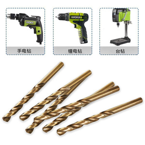 Foret hélicoïdal Feida à tige droite plaqué cobalt pour perçage de métaux, plusieurs tailles - Product Image 2