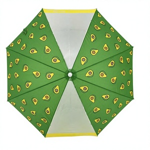 Parapluie personnalisé pour enfants avec motif d'avocat mignon, parapluie droit transparent imprimé de dessins animés pour les jours de pluie des enfants en UE et aux États-Unis - Product Image 2