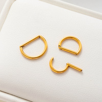 YW ASTM F136 G23 Segment de titane articulé demi-cercle Septum Clicker Designer nez anneaux cerceau corps Piercing bijoux