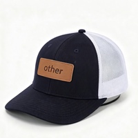 Casquette de camionneur avec patch en cuir personnalisé, casquette snapback perforée premium à 6 panneaux, style streetwear, respirante, taille unique réglable