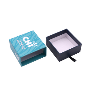 2020 sur Mesure De Luxe de Style de Boîte <span class=keywords><strong>D</strong></span>'allumettes Sortir <span class=keywords><strong>Carton</strong></span> Glissé Tiroir Boîte Cadeau Emballage Bleu - Product Image 1