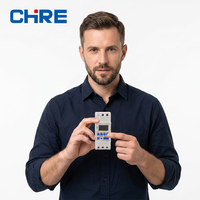 CHRE 1NO 1NC Relais Minuterie Numérique Programmable Hebdomadaire 7 Jours sur Rail DIN Monophasé Alimenté par Pile 30A 230V 50Hz IP65