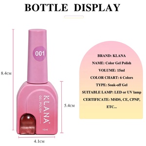 KLANA Cat Eye UV <b>Gel</b> Polish Set Translucent Base Champagne Magnetic Cateye Salon Hot‑sell Nail <b>Gel</b> <b>Kit</b> Support Small Trial Order - Product Image 5