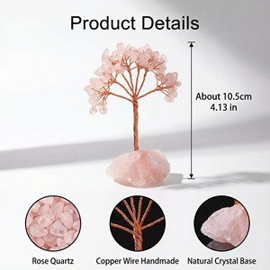 Arbre à argent en cristal naturel en gros avec base en <span class=keywords><strong>pierre</strong></span> brute pour la décoration de la maison, arbre en cristal de guérison fait à la main - Product Image 4