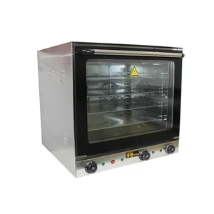 Commercial 4 Trays Ovens Bakery Equipment Electric Convection Oven With Steam Function