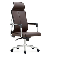 Chaise de bureau moderne Foshan avec repose-pieds pivotant en cuir PU, appui-tête et accoudoirs rotatifs pour la maison, la salle d'attente, le bureau du patron