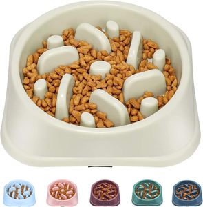 Comederos Lentos Redondos de Plástico Ecológico para Mascotas - Platos Anti-Asfixia de Varios Estilos para Comedores Rápidos, Salud Digestiva - Product Image 6