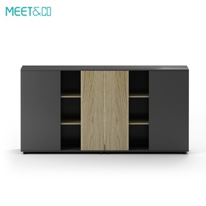 ชั้นวางหนังสือไม้หรูหราสง่างามสำหรับตู้เก็บเอกสาร ตู้เก็บเอกสารไม้แบบประกอบสำเร็จรูปทันสมัย ตู้หนังสือสำหรับบ้าน สำนักงาน โรงเรียน โรงแรม - Product Image 5