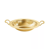 Plat de service de banquet en acier inoxydable de 32/34 cm, grande marmite à aliments pour hôtels et traiteurs en gros
