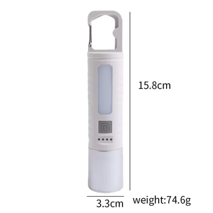 ABS Plastic Flashlight Type-C USB Zoomable Hook COB Floodlight LED 3 Modes 800mAh Power Outage <b>Emergency</b> <b>Lighting</b> Flashlights - Product Image 5