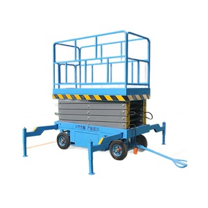 Plataforma Elevadora de Tijera Hidráulica, 10 Metros de Altura, 500 Kg de Capacidad, Plataforma de Trabajo Aérea Móvil para Construcción, Material de Acero - Product Image 1