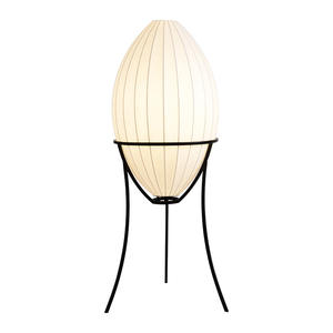 Lámpara de Pie de Seda con Forma de Huevo Estilo Wabi-Sabi Personalizable, Diseño Retro Japonés Vintage para Dormitorio, Sala de Estar, Casa de Huéspedes o Club - Product Image 6