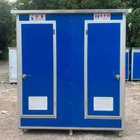Serbatoio d'acqua mobile per WC da cantiere ed eventi all'aperto, contenitore sanitario di emergenza in pannelli sandwich resistenti