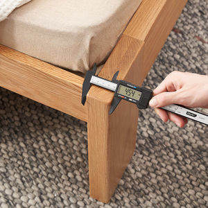 Ensemble de chambre à coucher minimaliste en bois de chêne massif A3011 <span class=keywords><strong>Gorange</strong></span>/ODM, toutes tailles, cadre de lit - Product Image 5