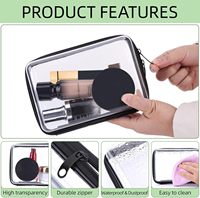 Vente en gros de mallette de rangement à coque rigide transparente en plastique transportant un sac à coque rigide portable Organisateur de gadgets numériques quotidiens de voyage