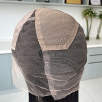 Vente en gros de cheveux humains vierges européens vierges alignés avec cuticules vierges brunes naturelles entièrement attachés à la main perruques en soie 5X5 perruques en dentelle complète