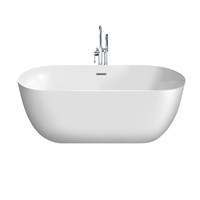 Baignoire de massage autoportante en acrylique de style japonais, bain de glace thermostatique SPA