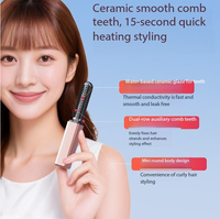 Mini peigne lissant, respectueux des cheveux, pour le lissage et le bouclage