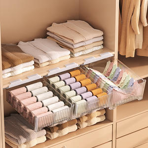 Organisateur de rangement suspendu pour armoire et tiroir, pour sous-vêtements, chaussettes et lingerie, boîte de rangement - Product Image 2