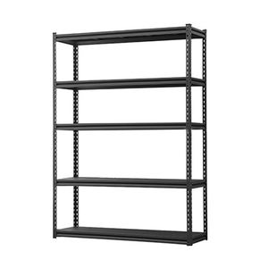 رف معدني بروابل من 5 طبقات رف تخزين للمخازن للخدمة الشاقة رف تخزين للمطبخ والمكتب بلا بولتلس - Product Image 4
