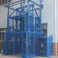 Elevador de Carga Vertical Industrial de Alta Resistencia, Elevador de Carga Doble para Almacenes, Transporte de Mercancías y Materiales