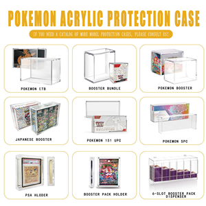 Boîte de présentation <span class=keywords><strong>en</strong></span> acrylique ETB avec couvercle magnétique robuste 5+8mm et protection UV pour la collection de cartes Pokémon - Product Image 5