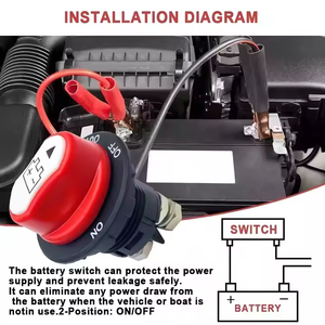 Nouvel interrupteur d'isolement de batterie automobile 100A, interrupteur de déconnexion d'alimentation, interrupteur d'arrêt pour voitures, bateaux, camping-cars, camions, garantie de 12 mois - Product Image 3