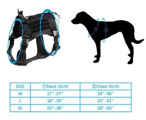 Arnés Táctico para Perro con Asa, Muestra Gratis, Arnés para Perros Grandes y Medianos, Arnés Ajustable para Pasear Perros - Product Image 3