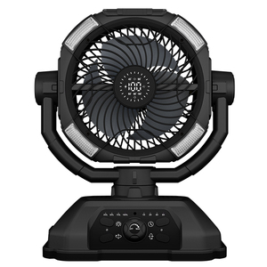 Ventilateur portable pour alimentation mobile sans fil bruit maison Camping ventilateur charge intelligente bureau extérieur haute vitesse du vent refroidissement par <span class=keywords><strong>air</strong></span> <span class=keywords><strong>noir</strong></span> - Product Image 2
