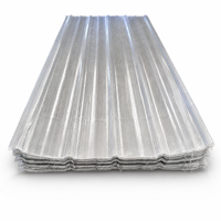 Moderne Korrosionsbeständige FRP Glasfaser Wellplatten Transparente Dachziegel Dachplatten für Hotelnutzung